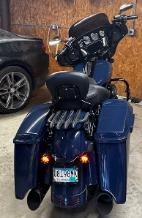 An image of a 2019 Harley Davidson FLHXS for sale. View from back of bike.